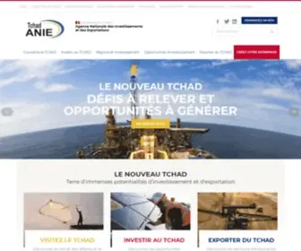 Anie-Tchad.com(Agence Nationale des Investissements et des Exportations du Tchad) Screenshot