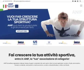 Anifeurowellness.it(Associazione Nazionale Impianti Fitness e Sport) Screenshot