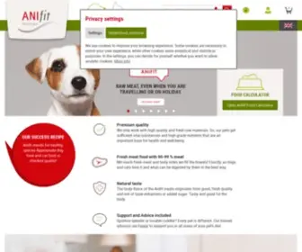 Anifit.com(Natürliches Hundefutter und Katzenfutter) Screenshot