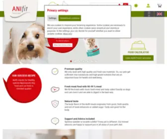 Anifit.de(Natürliches Hundefutter und Katzenfutter) Screenshot