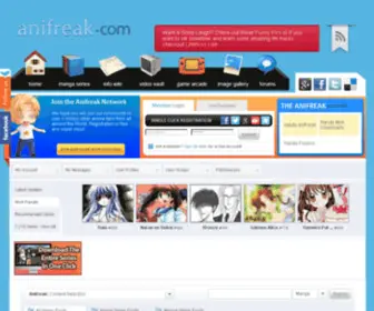 Anifreak.com(Your #1 Anime and Manga Resource) Screenshot