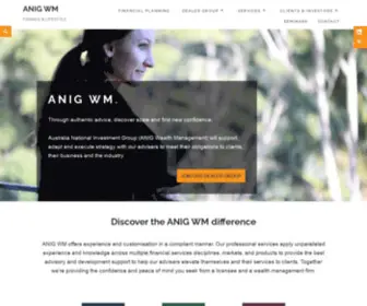 Anig.com.au(Financial Consultant & Investment Advisor) Screenshot