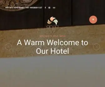 Anilahotels.in(Hotels In Naraina) Screenshot