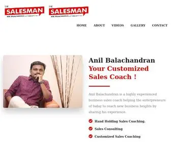Anilbalachandran.com(THE SALESMAN SALES TRAINING ACADEMY) Screenshot
