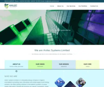 Anilecsystems.com(Home of Fibre & Inverter) Screenshot