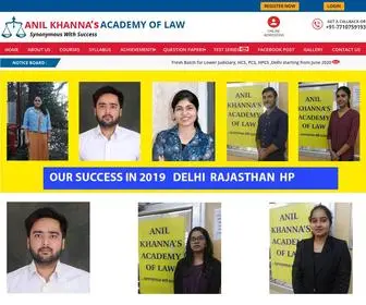 Anilkhannaacademyoflaw.com(Anil Khannaâ€™s Academy of Law) Screenshot