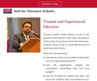 Anilmuhammed.com(Anil for Torrance School Board) Screenshot