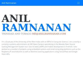 Anilramnanan.com(Anil Ramnanan) Screenshot