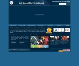 Anilrubber.com(Heat Resistant Conveyor Belts) Screenshot