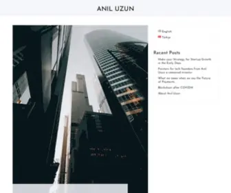 Aniluzun.com(A Personal Blog on FinTech by Anıl Uzun) Screenshot