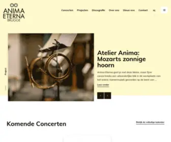 Animaeterna.be(Anima Eterna Brugge) Screenshot