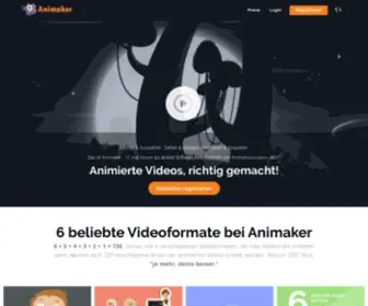 Animaker.de(Erstellen Sie kostenlos animierte Videos in der Cloud) Screenshot