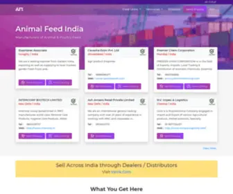 Animal-Feed-India.com(Animal feed exporter) Screenshot