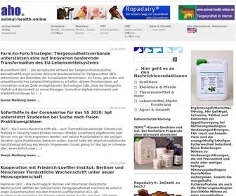 Animal-Health-Online.de(Animal Health Online) Screenshot