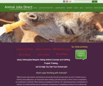 Animal-Job.co.uk(Animal Jobs) Screenshot