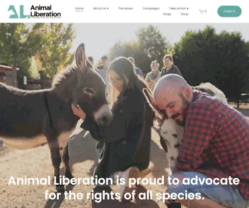 Animal-Lib.org.au(Animal Liberation) Screenshot