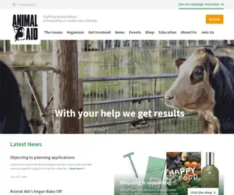 Animalaid.org.uk(Animal Aid) Screenshot