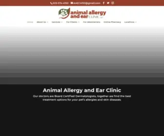 Animalallergyandearclinic.com(Pet Allergy and Ear Care in Beaverton) Screenshot