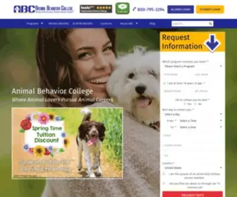 Animalbehaviorcollege.com(Animal Behavior College) Screenshot