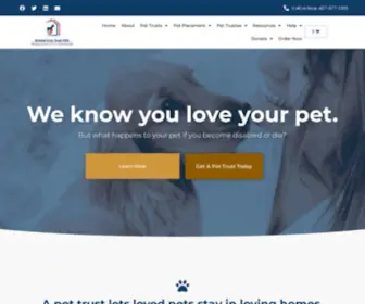 Animalcaretrustusa.org(Animal Care Trust USA) Screenshot