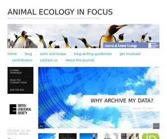 Animalecologyinfocus.com(A blog from the Journal of Animal Ecology) Screenshot