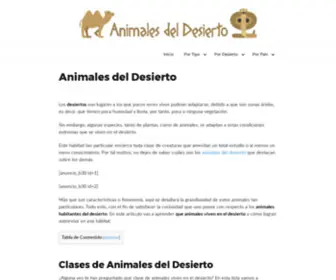 Animalesdeldesierto.net(Just another WordPress site) Screenshot