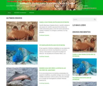 Animalesenextincion.es(Peligro de extincion) Screenshot