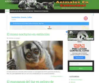 Animalesenextincion.info(Panda) Screenshot