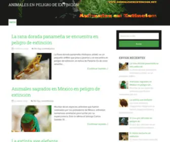 Animalesenextincion.net(En extincion) Screenshot