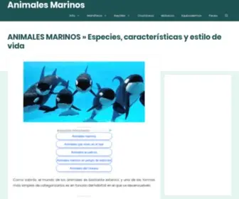 Animalesmarinos.top(Animalesmarinos) Screenshot