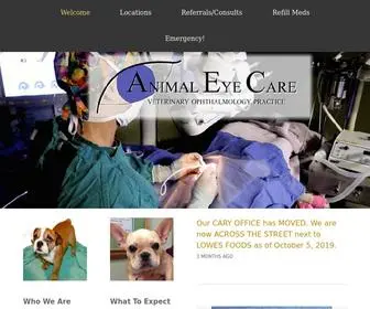 Animaleyecarenc.com(Animal Eye Care) Screenshot