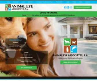 Animaleyegroup.com(Animal Eye Associates) Screenshot