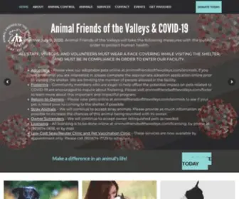 Animalfriendsofthevalleys.com(Animal Friends of the Valleys) Screenshot