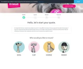Animalfriendsquote.co.uk(Animal Friends Pet Insurance) Screenshot