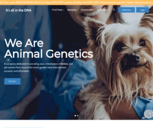 Animalgenetics.com(Animal Genetics) Screenshot