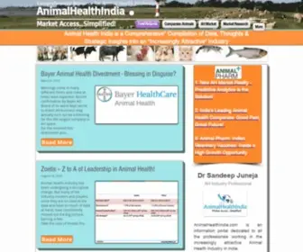 Animalhealthindia.com(Animal Health Industry India) Screenshot