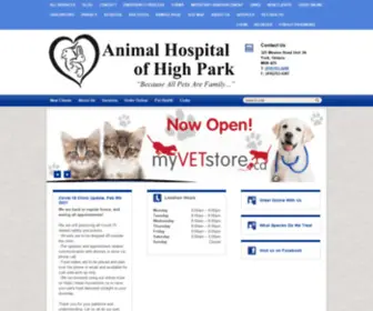 Animalhospitalofhighpark.com(Veterinarians in Toronto) Screenshot