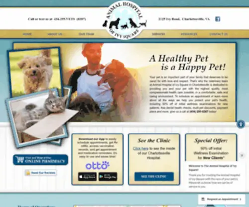 Animalhospitalofivysquare.com(Animal hospital of ivy square) Screenshot