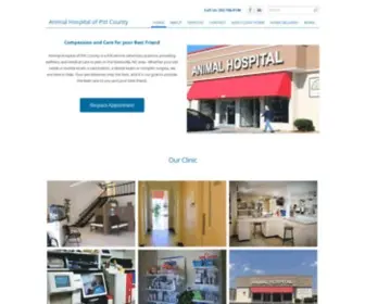 Animalhospitalofpitt.com(Animal Hospital of Pitt County) Screenshot