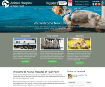 Animalhospitaloftigerpoint.com(Animal Hospital of Tiger Point) Screenshot