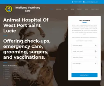 Animalhospitalwpsl.com(Intelligent Veterinary Care) Screenshot