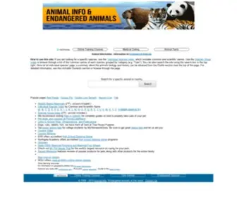 Animalinfo.org(Endangered Animals) Screenshot