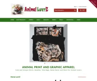 Animalluvrz.com(Cute Animal Themed Clothing and Accessories for Men and Women) Screenshot