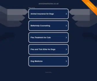 Animalmedicines.co.uk(Pet supplies) Screenshot