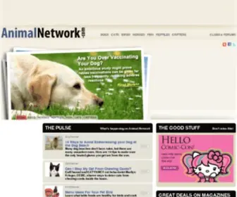 Animalnetwork.com(Pet Care and Information on) Screenshot