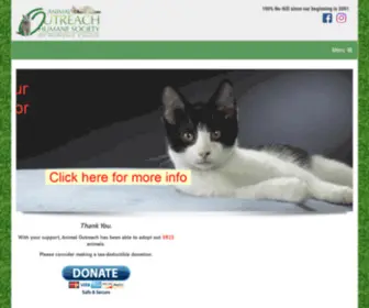Animaloutreachsociety.org(Animal Outreach Humane Society) Screenshot