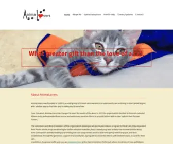 Animalovers.org(Albany, NY Cat Adoption and Rescue) Screenshot