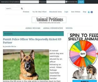 Animalpetitions.org(Animal Petitions) Screenshot