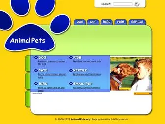 Animalpets.org(All about pets) Screenshot