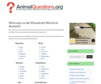 Animalquestions.org(Animal Questions) Screenshot